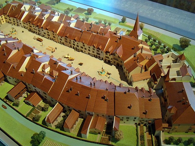 Vue sur la maquette du Landeron