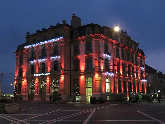 Le quai Eugène-Borel à Neuchâtel