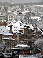 Place Pury sous la neige