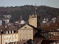 Le bâtiment des prisons à Neuchâtel