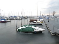 Port de Saint-Blaise gelé