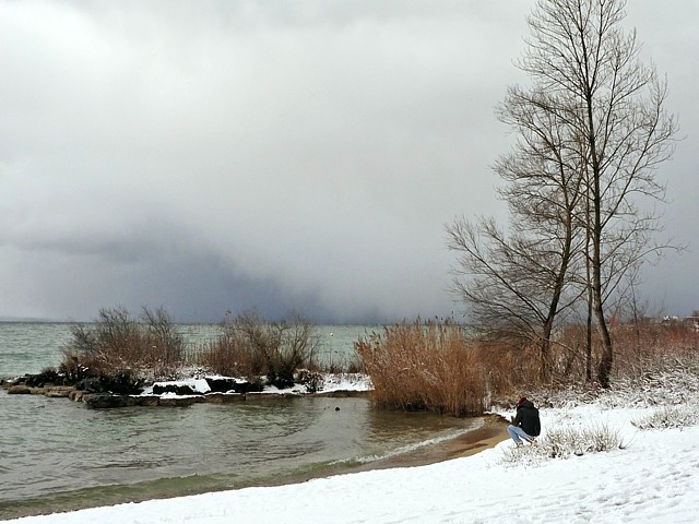 Bord du lac en hiver