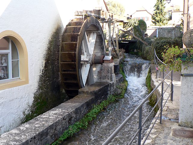 La roue du moulin de Saint-Blaise