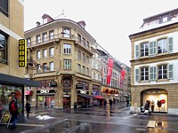 La rue St-Honoré à Neuchâtel