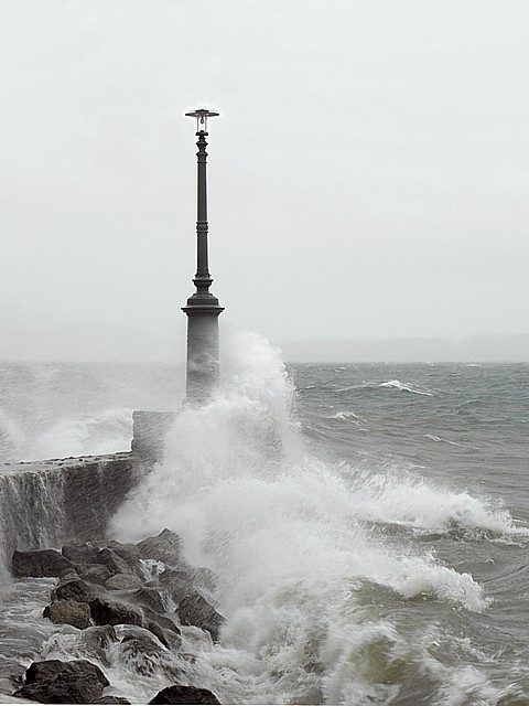 Tempête sur le lac