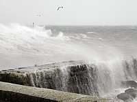 vagues au port de Neuchâtel