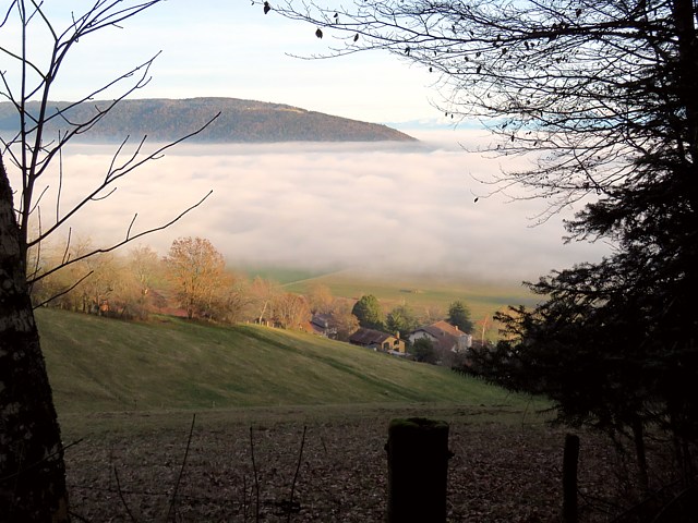 Brouillard sur le Val-de-Ruz