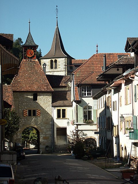 Valangin, la tour du bourg