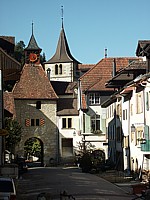 La tour du bourg de Valangin