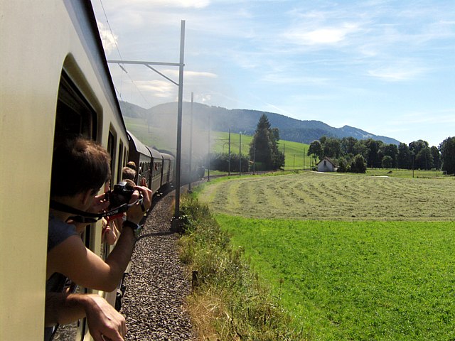 Voyage en train  vapeur